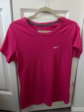 Nike Women's Pink Dri-FIT Short Sleeve Tee